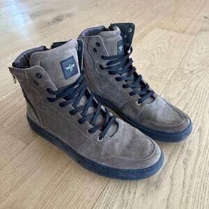 Creative Recreation CR33014 Suede Ankle Boots in Brown & Snake